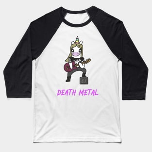 Death Metal - Unicorn Series Baseball T-Shirt